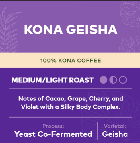 Other Origins (Panamanian Geisha, Hawaiian Kona)
