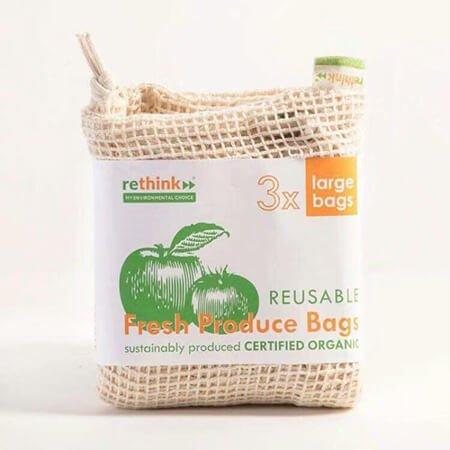 Organic Cotton Produce & Grocery Bags