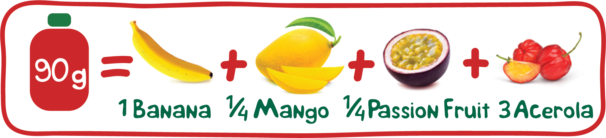 Single-Fruit Purees (Mango, Apple, Strawberry, Banana, Passion Fruit, Guava)