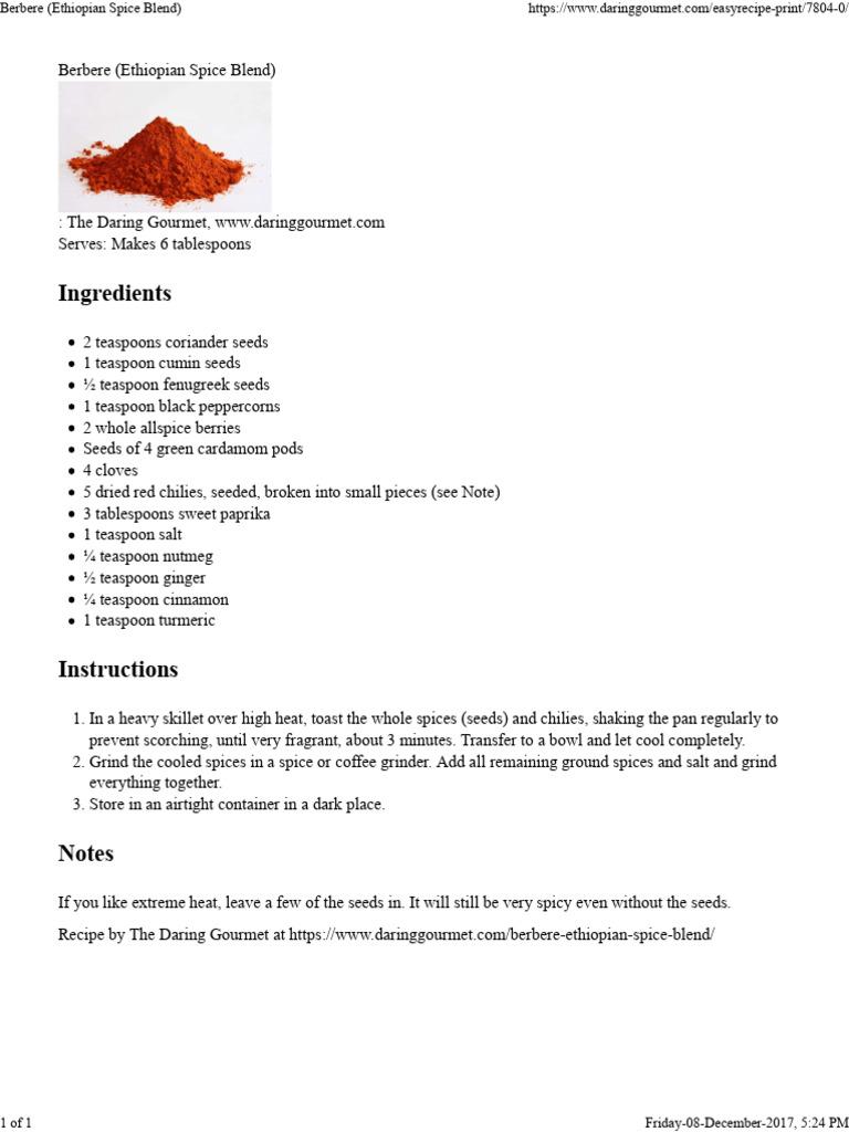 Berbere (Ethiopian)